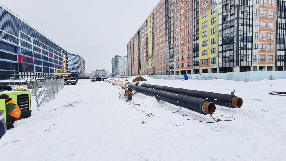«Теплосеть Санкт-Петербурга» приступила к возведению новой сети на намывных территориях Васильевского острова