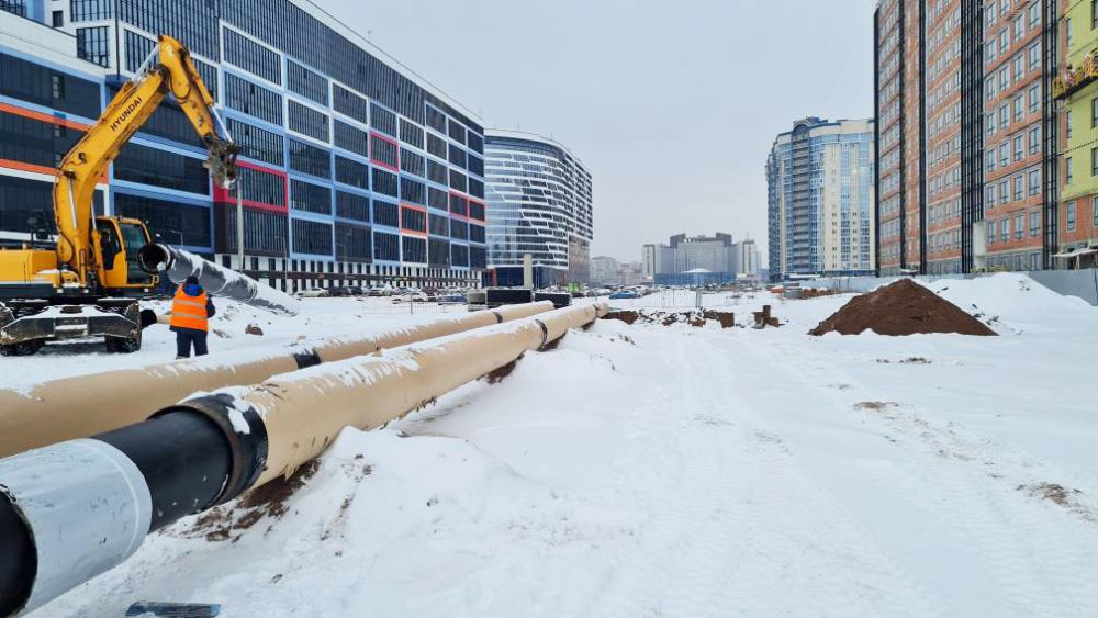 «Теплосеть Санкт-Петербурга» приступила к возведению новой сети на намывных территориях Васильевского острова